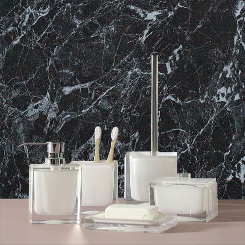 Black Marble 1000MM x 2.4m X 10mm Shower Wall Panels Wet Wall Panels Black Marble 1000MM x 2.4m X 10mm Shower Wall Panels Wet Wall Panels