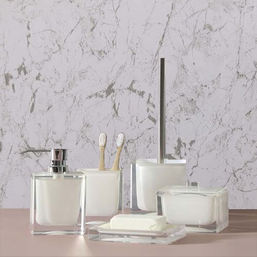 White Marble 1000MM x 2.4m X 10MM  Shower Wall Panels Wet Wall Panels 