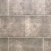 1 x  Concrete Grey Cutline 250mm x 2700mm x 8mm PVC Wet Wall Panels 25% OFF