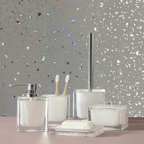 Grey Sparkle  PVC Wet Wall Panels 250mm x 2700mm x 5mm PVC Ceiling Panels