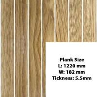 Classic Wood Oak Wood Vinyle Flooring Planks, 2.65 m2 With Free Under Layer